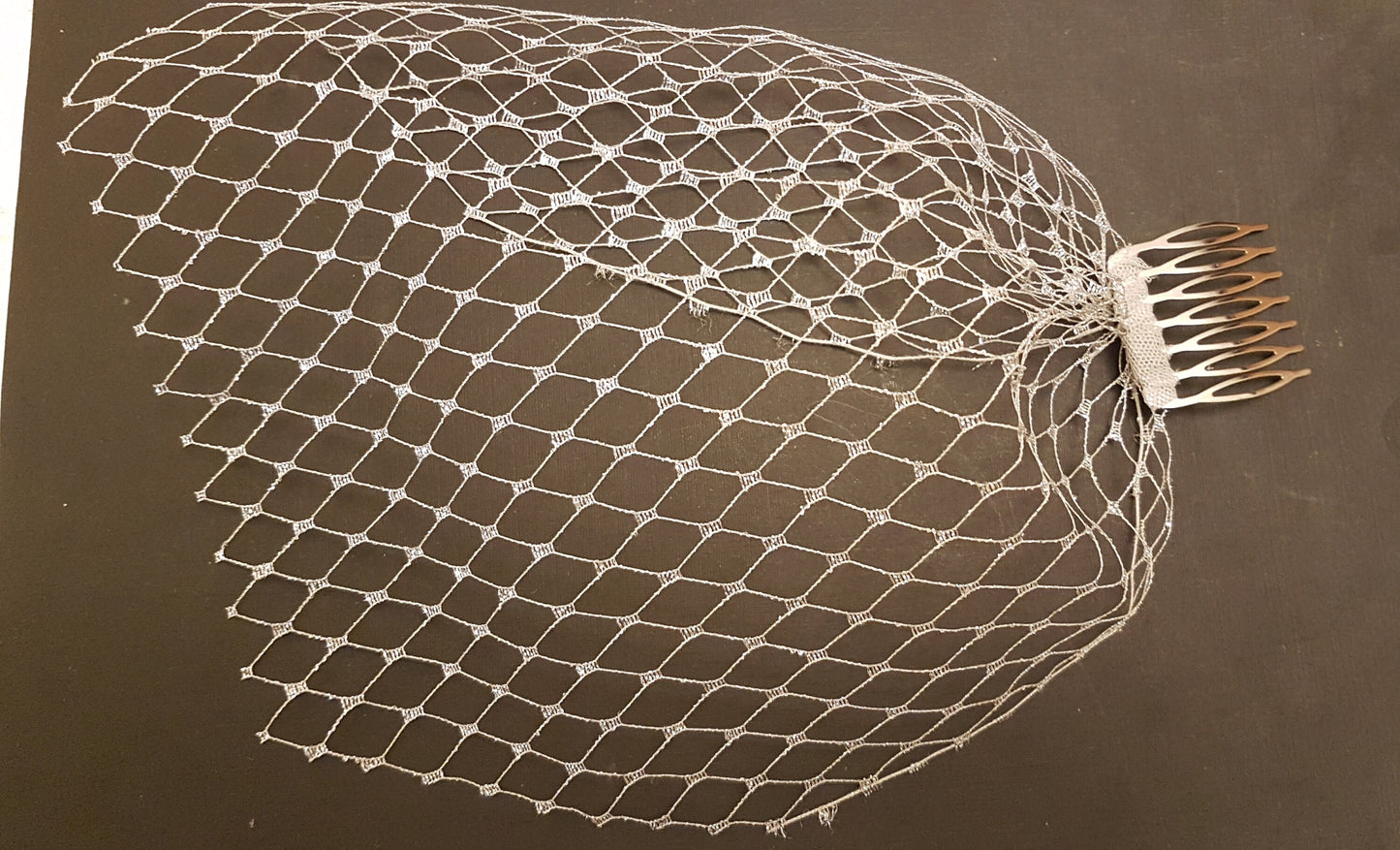 BRIDAL FASCINATOR hat White or Ivory wedding #fascinator bridal headpiece 2Pc Mini Bridal birdcage veil & Headdress,Bridal Hat fascinator