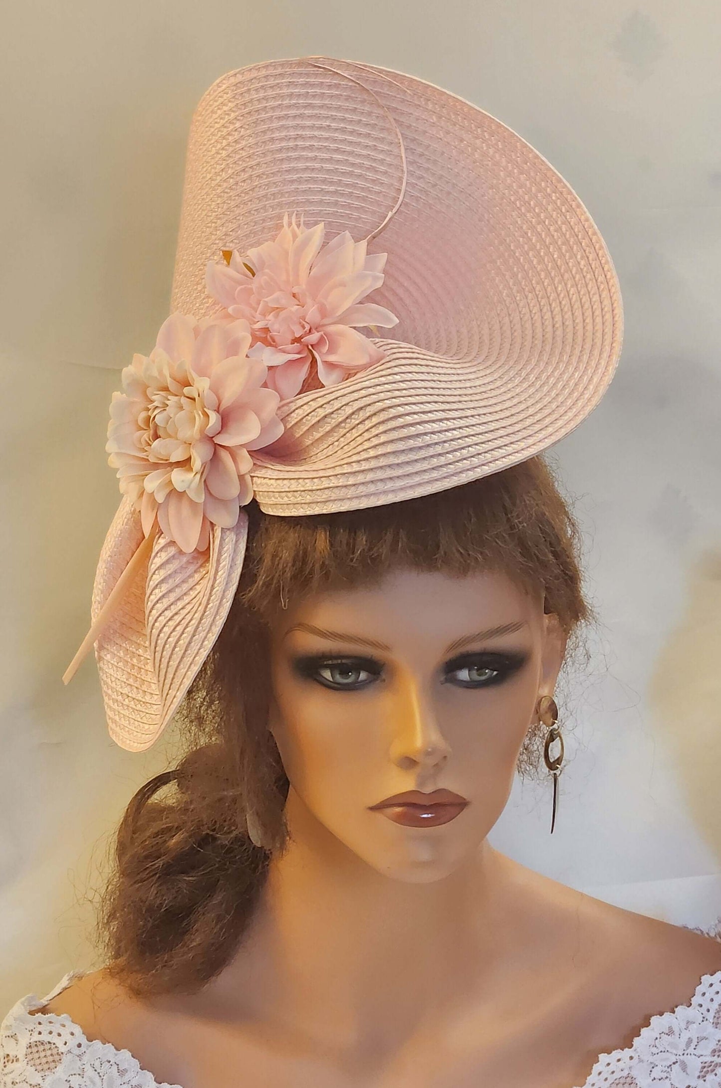 PINK FASCINATOR #Pink Fuchsia Hatinator Pink floral quil Kentucky derby Ascot fascinator Wedding Mother of bride hat Church Hat fascinator
