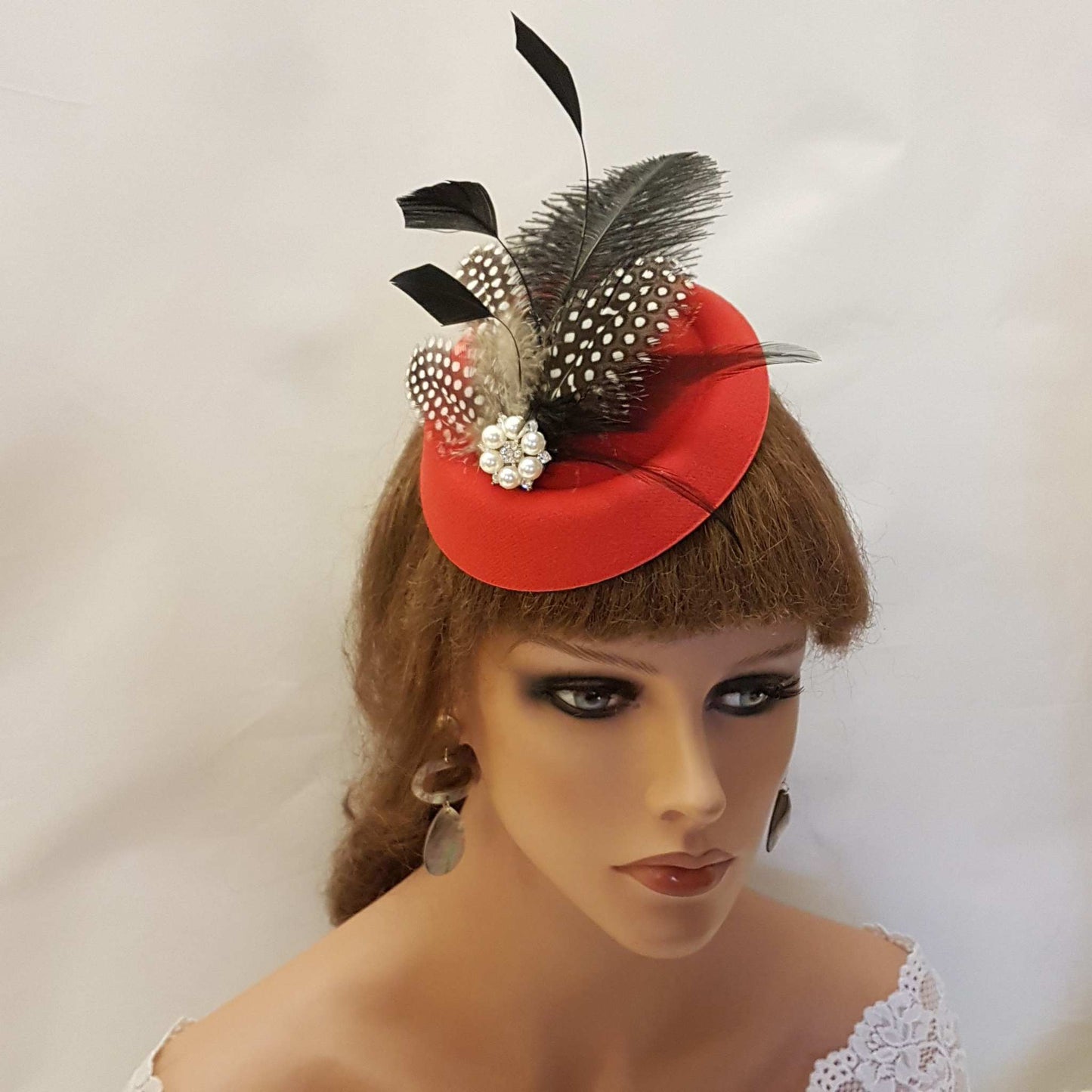 Blushpink PILLBOX HAT FASCINATOR. Copricapo bianco, avorio, nero, blu, viola, rosso, marrone chiaro Copricapo da donna, Ascot Cocktail Wedding Hatinator