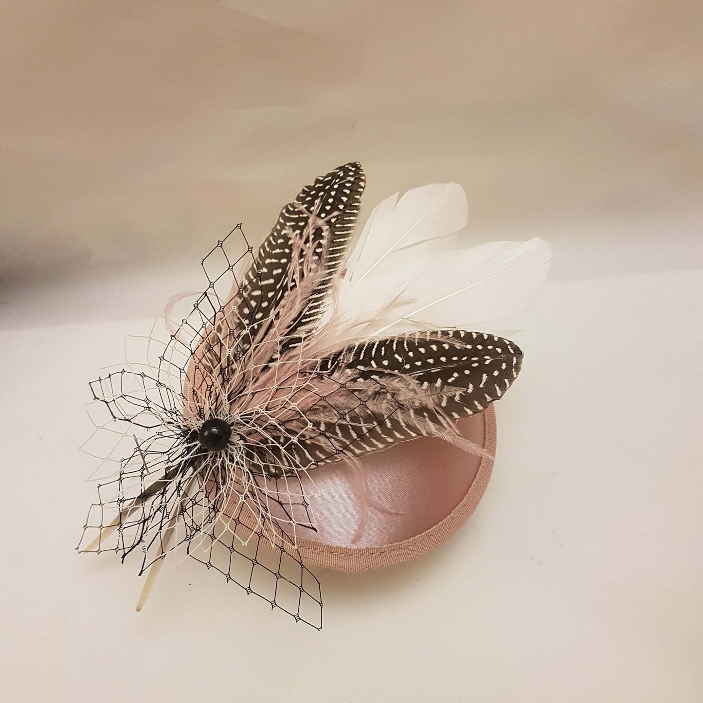 Cappello Fascinator Rosa Cappello PIUME Copricapo ROSA CIPRIA, Cappello da corsa Cappello da cocktail Cappello Ascot Matrimonio Chiesa Festa da donna Fascinator Gatsby fascinator