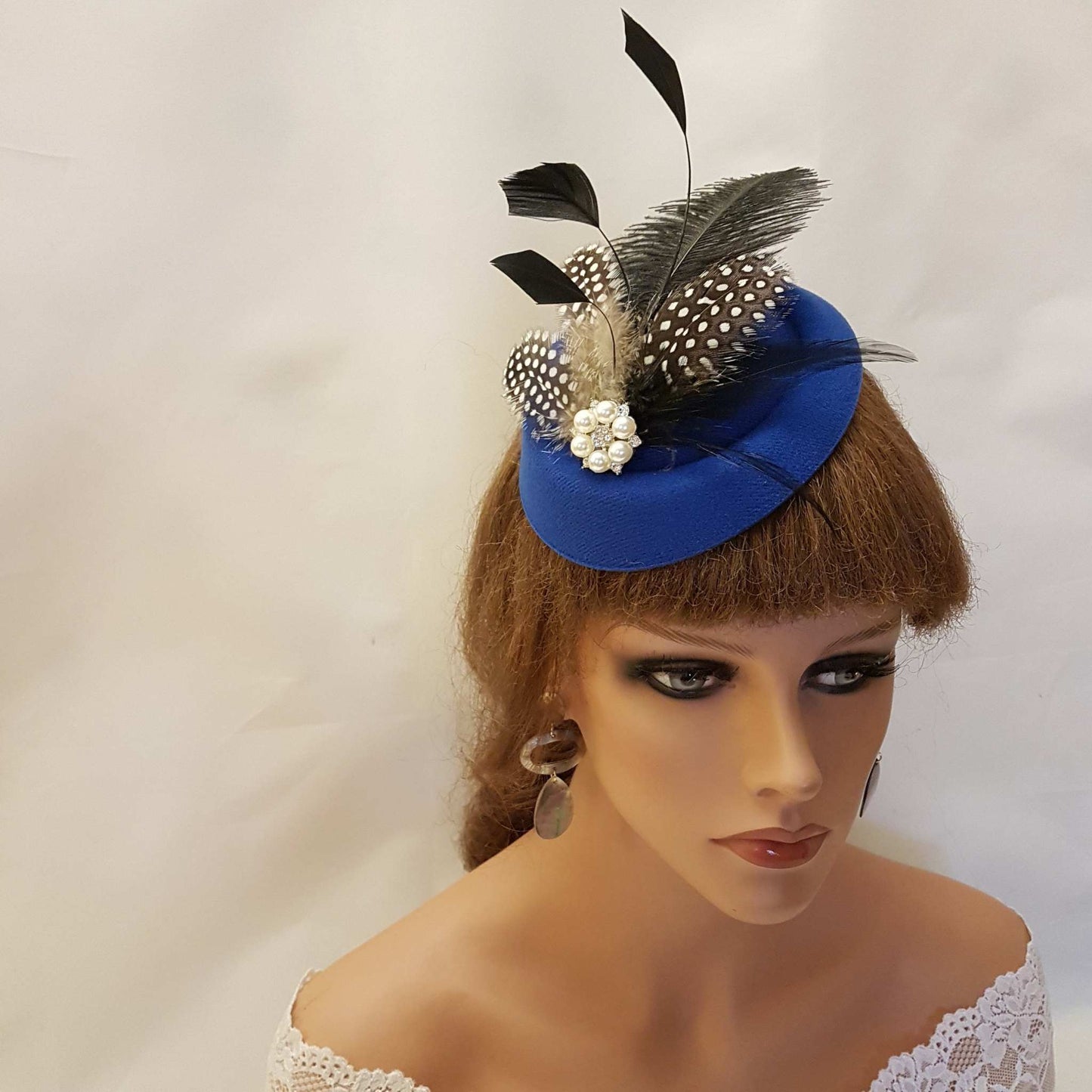 Blushpink PILLBOX HAT FASCINATOR. Copricapo bianco, avorio, nero, blu, viola, rosso, marrone chiaro Copricapo da donna, Ascot Cocktail Wedding Hatinator