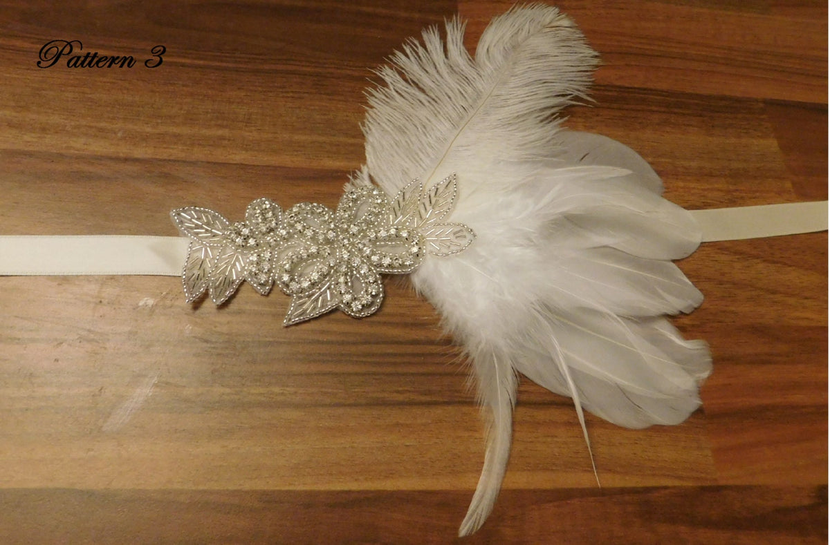 Flapper headband. Gatsby headpiece