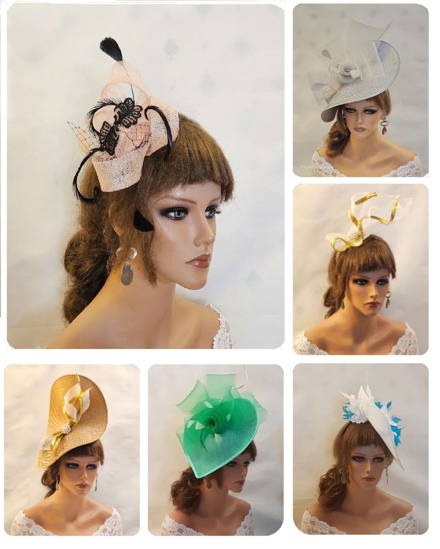 FASCINATORS & FASCINATOR HATS for Mother of the Bride,Weddings, Races, & Tea Parties