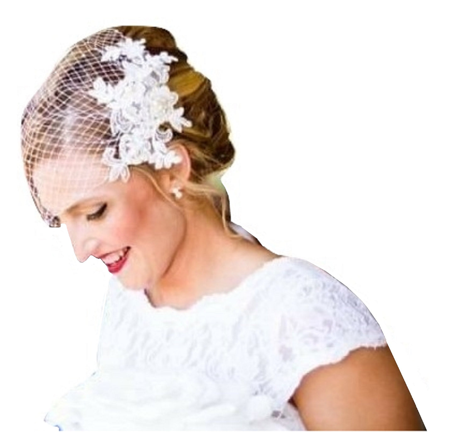 Bridal Birdcage veil - EleganceFascinator