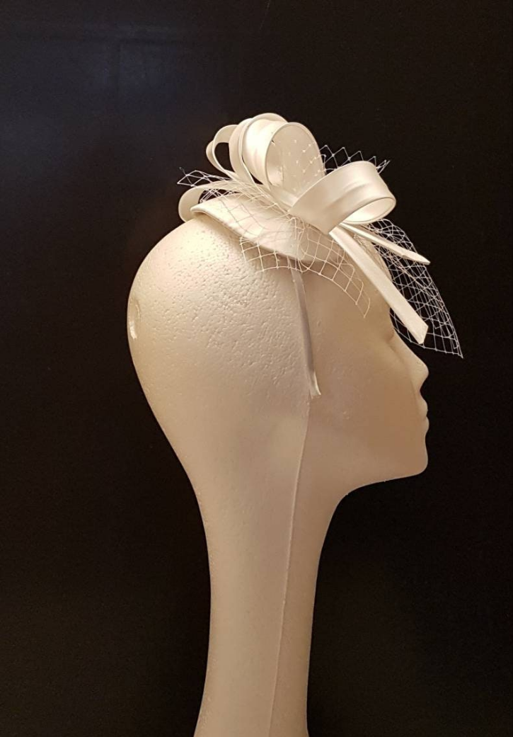 BRIDAL birdcage veil Hat fascinator 