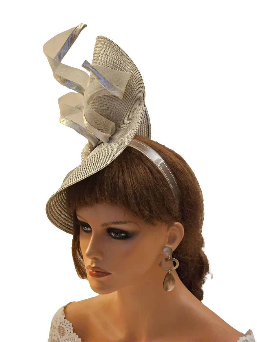 SILVER Fascinators & Hats for Weddings, Races,Mother of the Bride/Groom & Special occasions