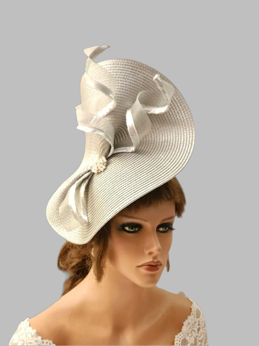 Silver Grey Fascinators & Hats for Weddings, Races,Mother of the Bride/Groom & Special occasions