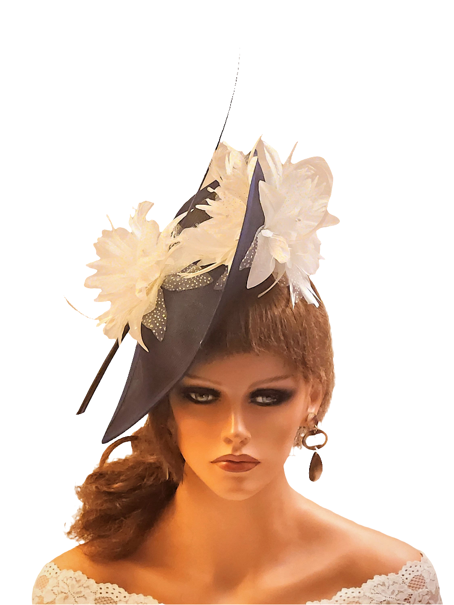 NAVY BLUE Fascinator Hat for Weddings, Races,Mother of the Bride/Groom & Special occasions