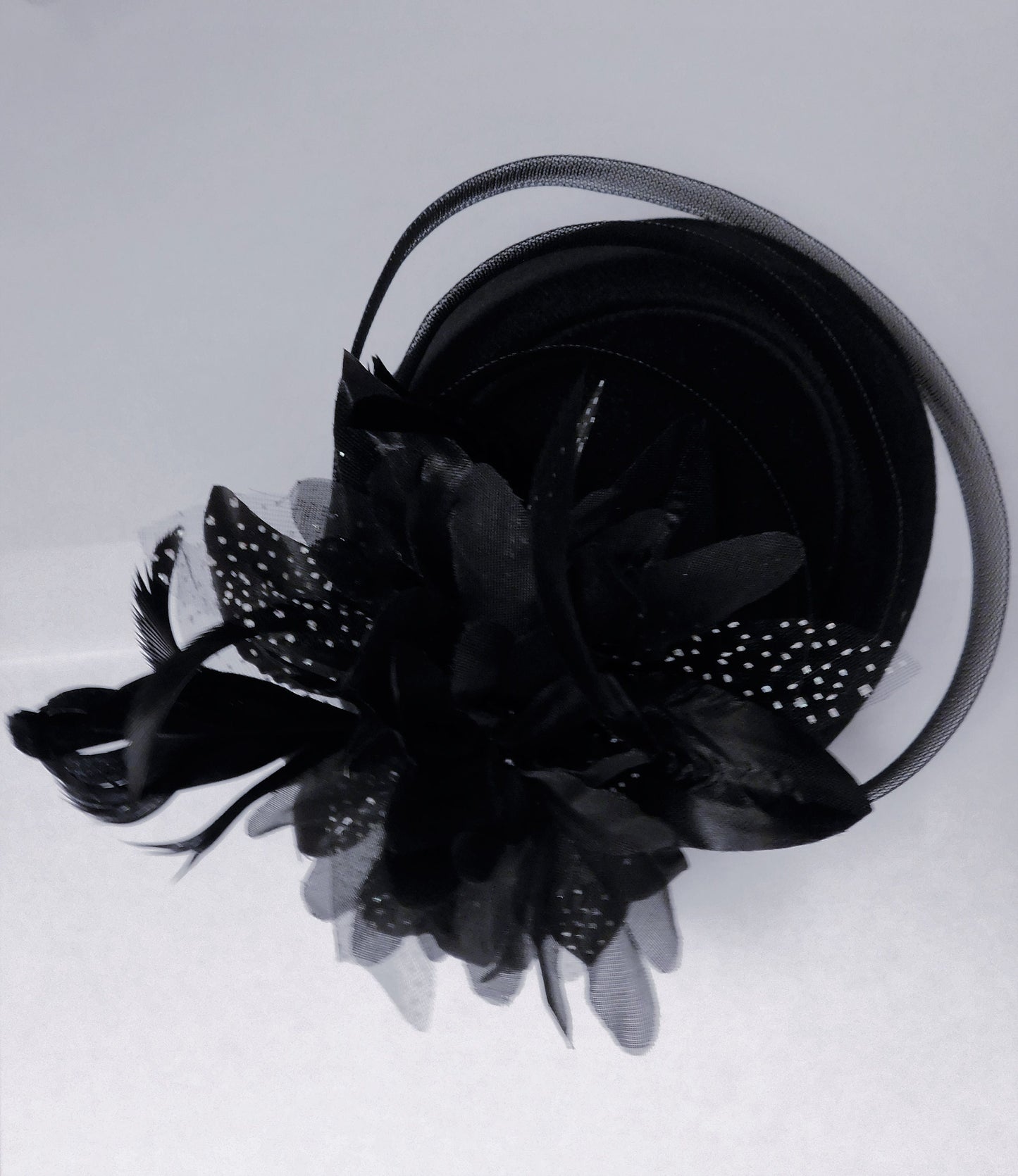 Chapeau Fascinator 40s 50s Chapeau Fascinator à plumes noires Chapeau Ascot, Cocktail, Dames Mariage Hatinator Cocktail Party Derby Hat Fascinator