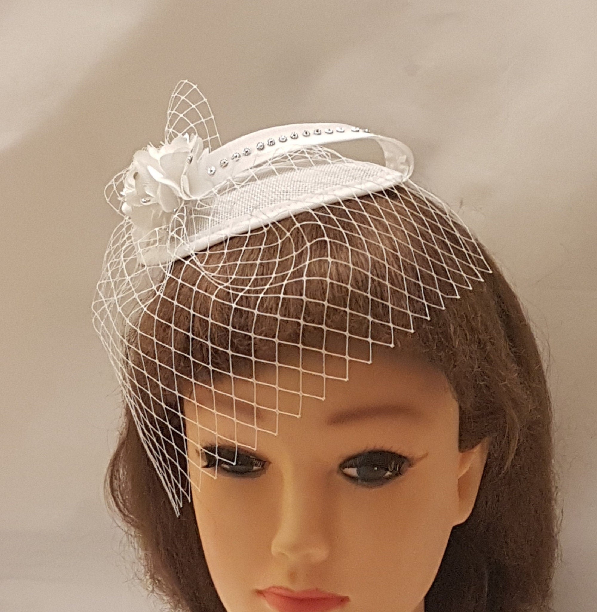 Birdcage Veil Hat Fascinator Vintage 1940-50s Fascinator Mini Veil \u0026 Hat Birdcage veil hat fascinator Vintage 1940-50s Fascinator MINI Veil \u0026 H –  EleganceFascinator