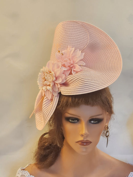 FASCINATEUR ROSE # Chapeau rose fuchsia Chapeau à fleurs roses Kentucky Derby Ascot Fascinator Mariage Mère de la mariée Chapeau Église Fascinator