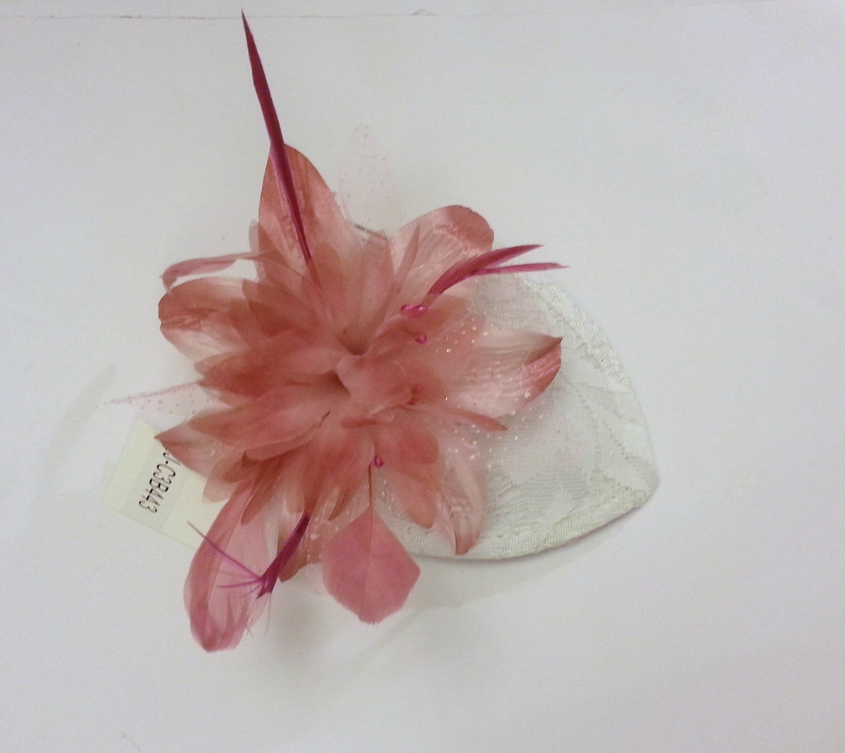 RED and WHITE Hat Black Navy Silver Grey Pink Royal blue, Dusty pink Feather Flower hat fascinator, Ladies cocktail hat. 40s 50s hat fascin