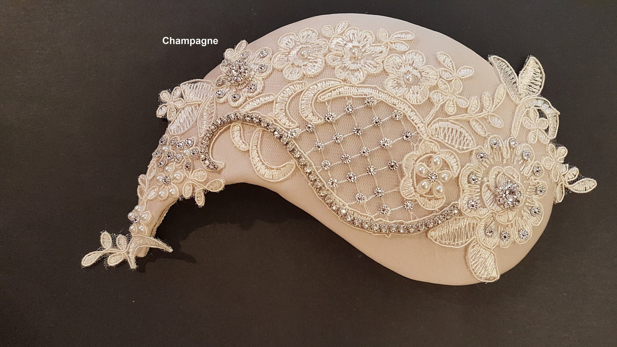 Bridal Birdcage Veil Fascinator: Crystal Wedding Headpiece