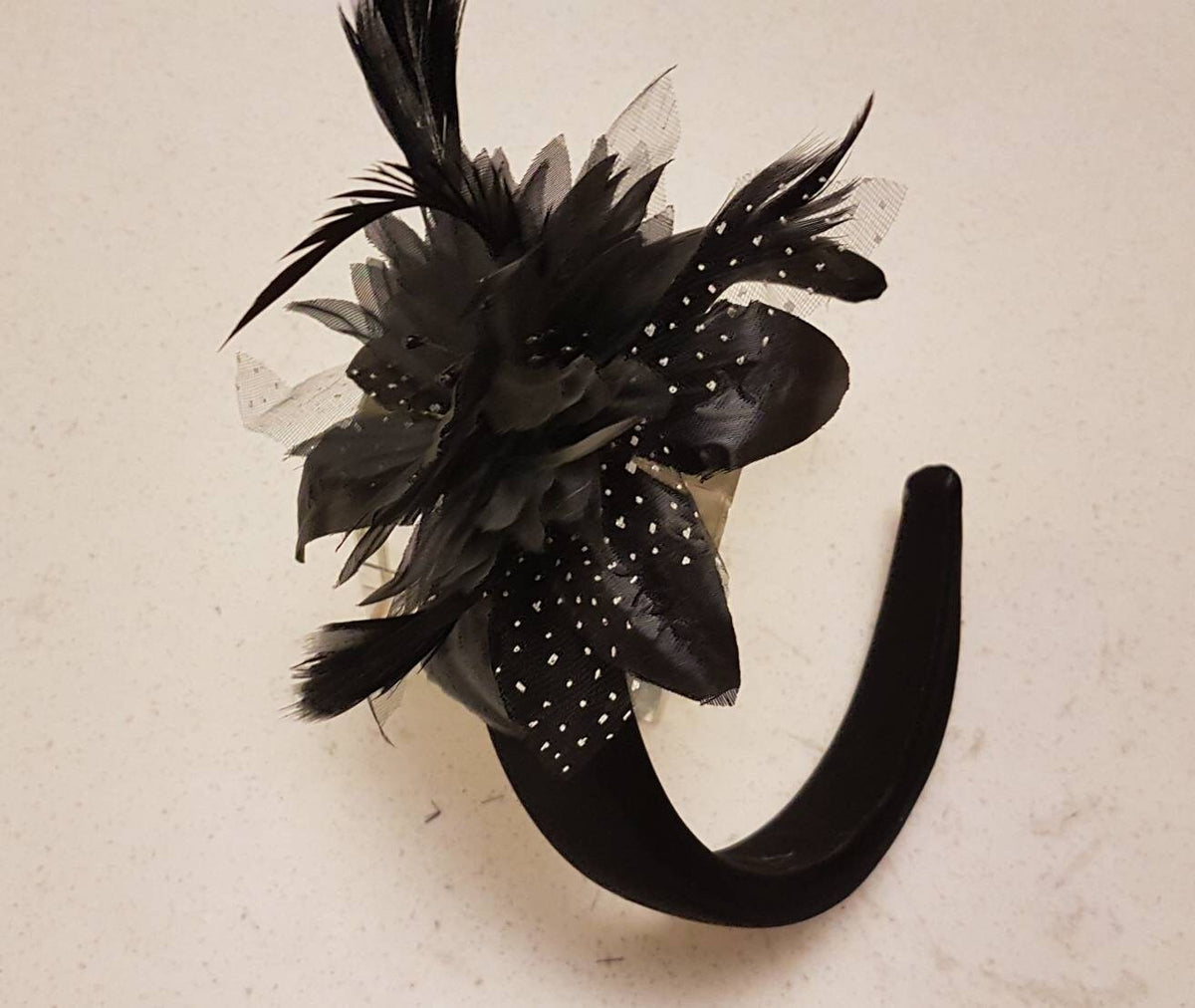 Black fascinator