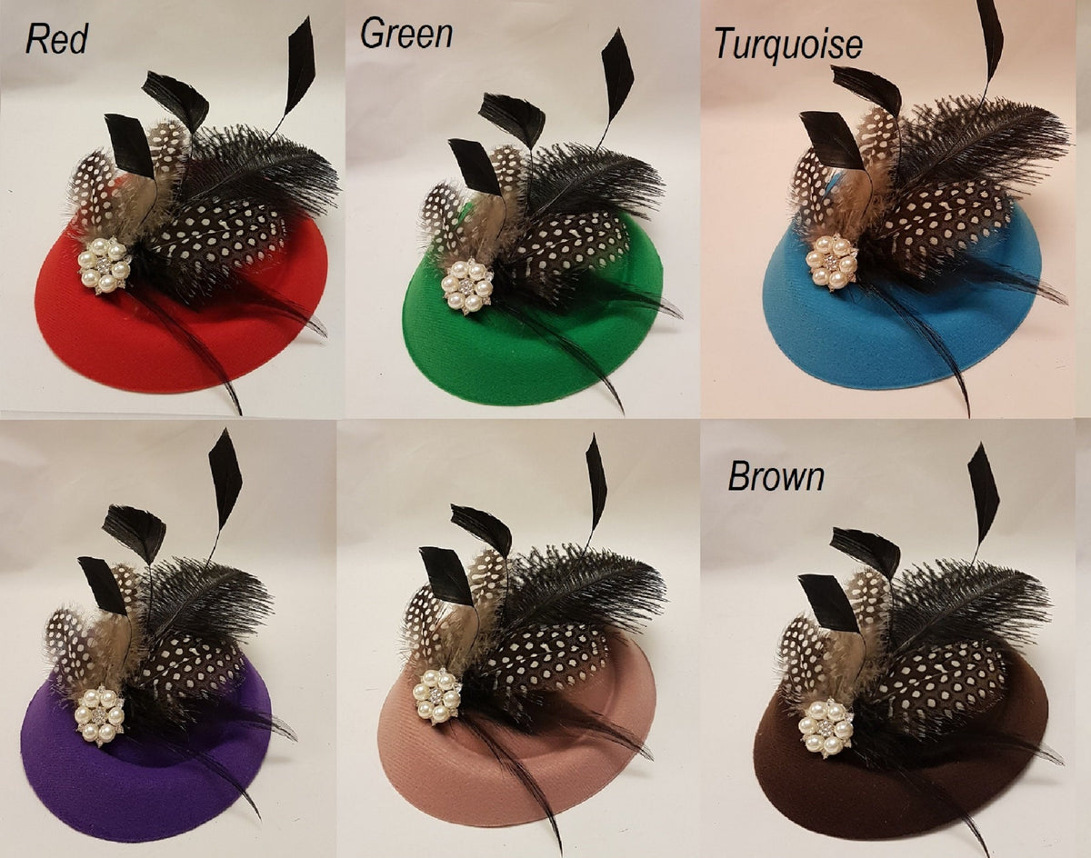 Fascinator hat Blush Pink Hat fascinator #Pink,Blue,Brown,Purple hat with Feathers. Ascot Wedding, Race, Cocktail, Church hat fascinator