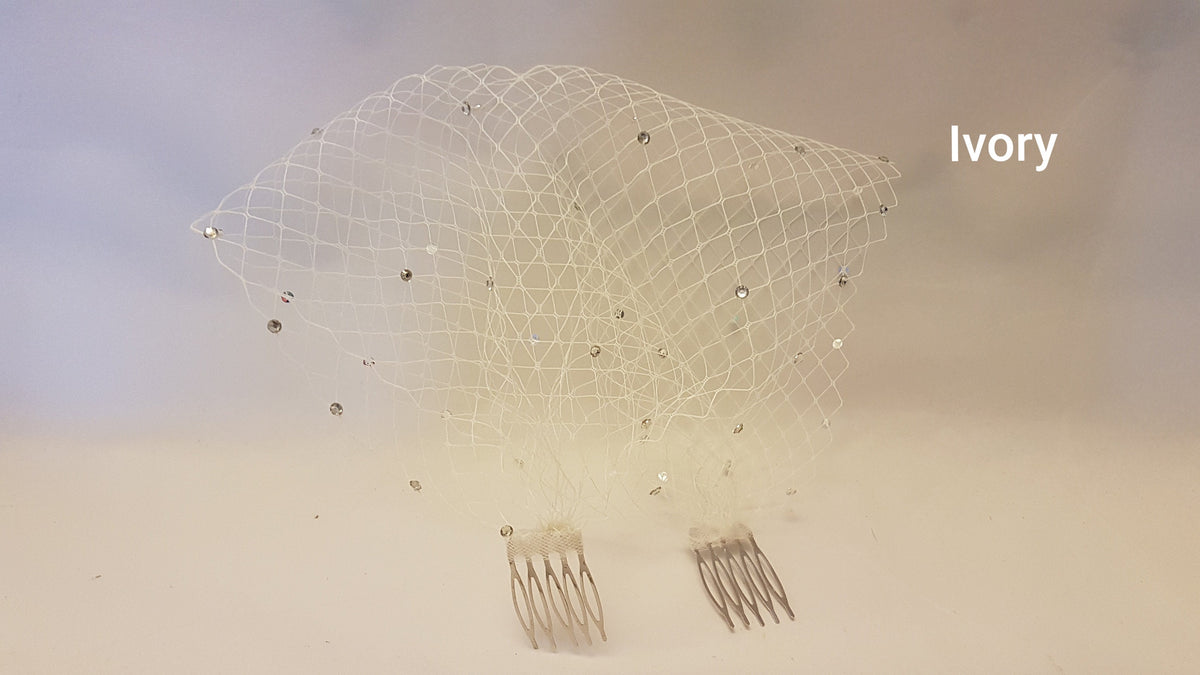 Birdcage Veil 1920s Boho Gatsby Wedding Floral Crystal Hair Clip Flapper Dress fascinator Bridal Headpiece Gatsby face veil