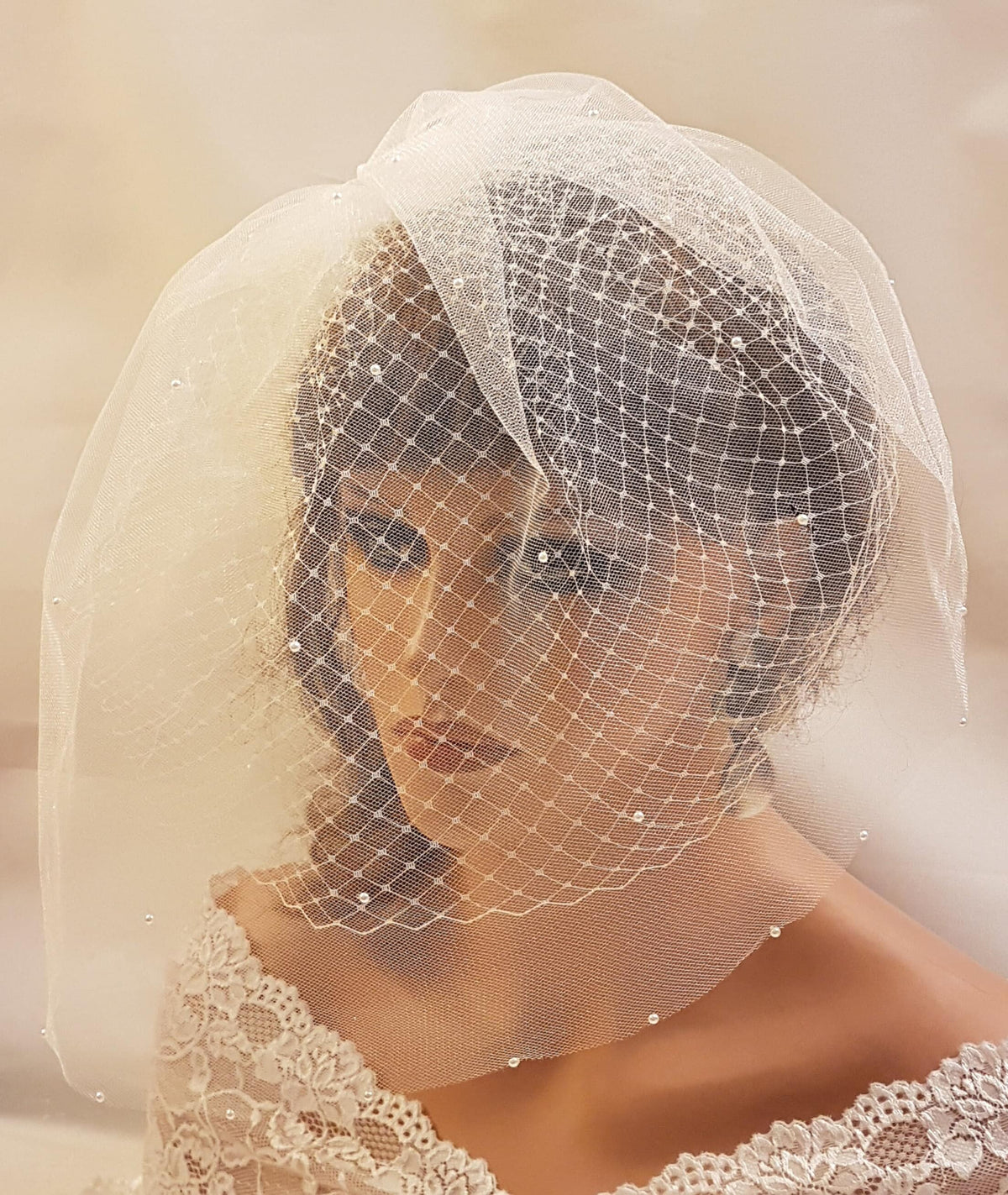 double layer bridal wash veil