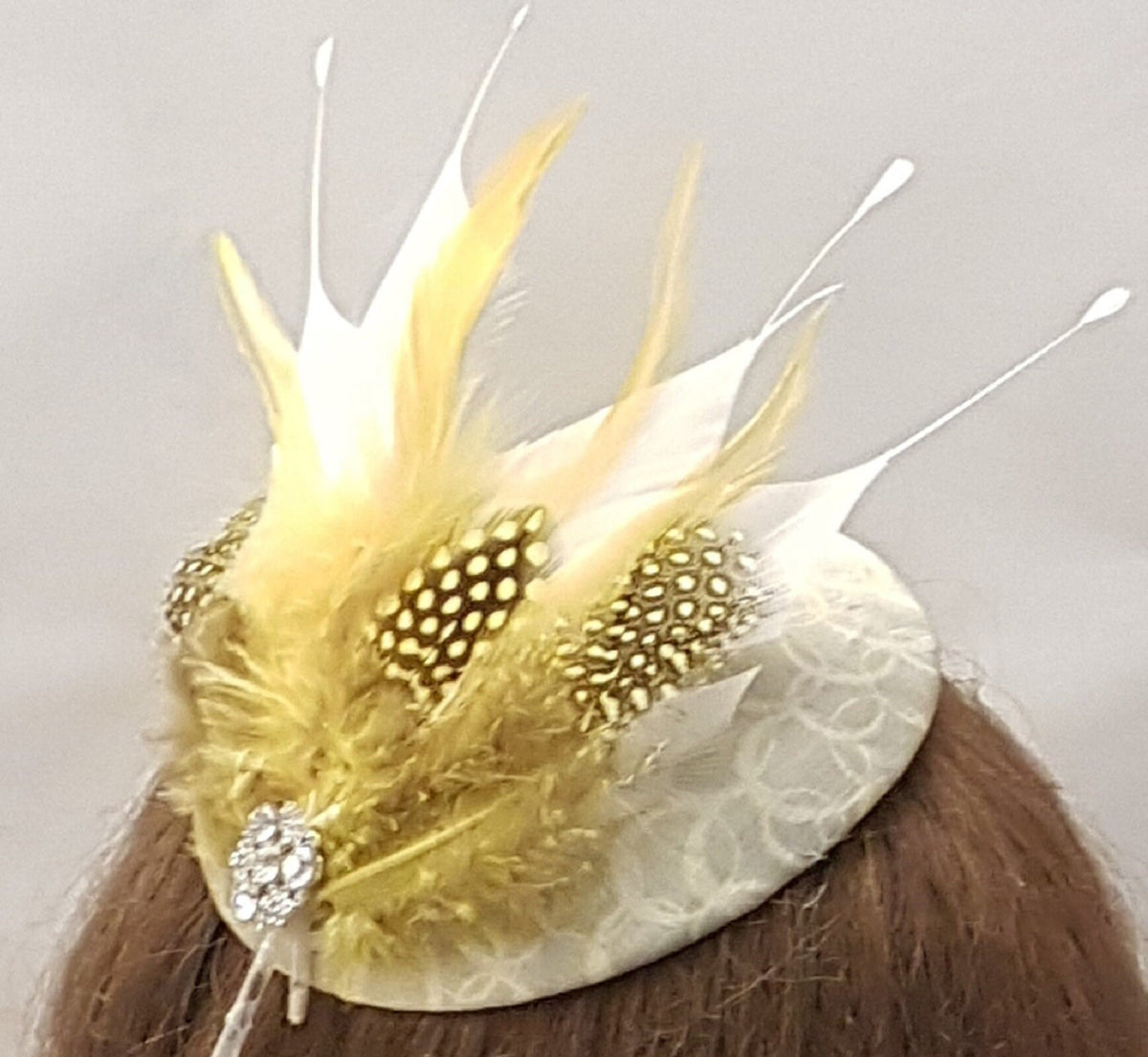 Sage Green Feather Fascinator: Ascot Kentucky Derby Hat