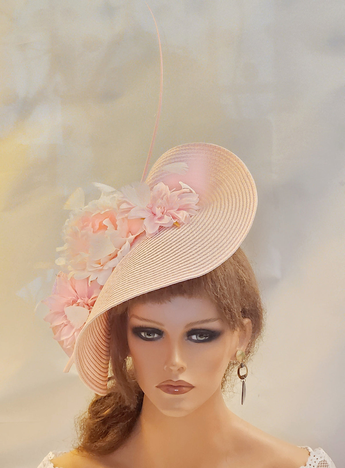 Pink Ascot  hat fascinator