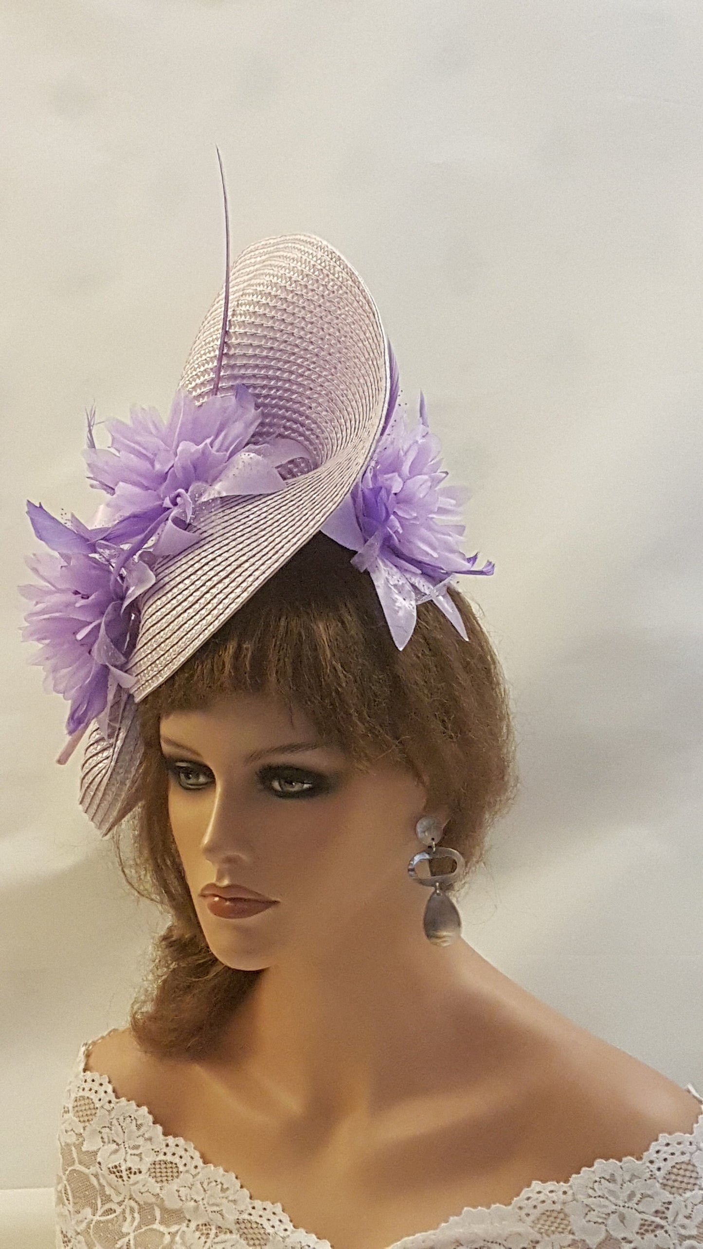 Lilac Fascinator Mother of the bride,Wedding, Ascot Race Cocktail party fascinator hatinator