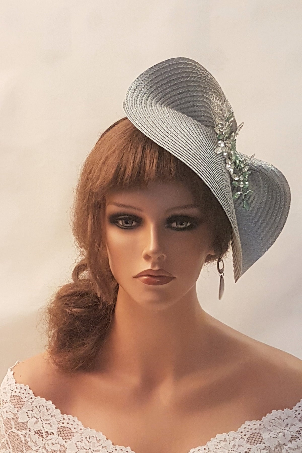 Silver Grey Sparkly Fascinator | Wedding Guest Hat | Ascot Races Headpiece | Elegant Occasion Hairpiece