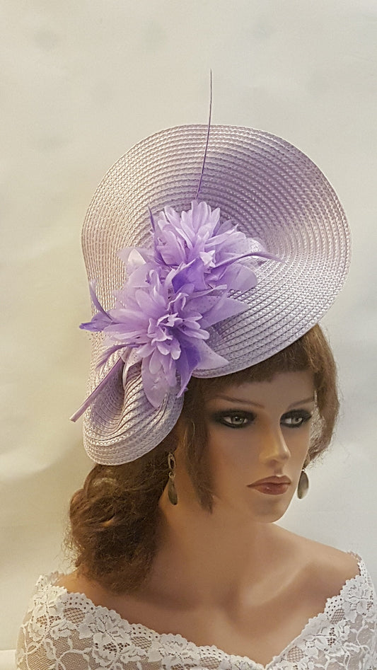 Lilac Fascinator Mother of the bride,Wedding, Ascot Race Cocktail party fascinator hatinator