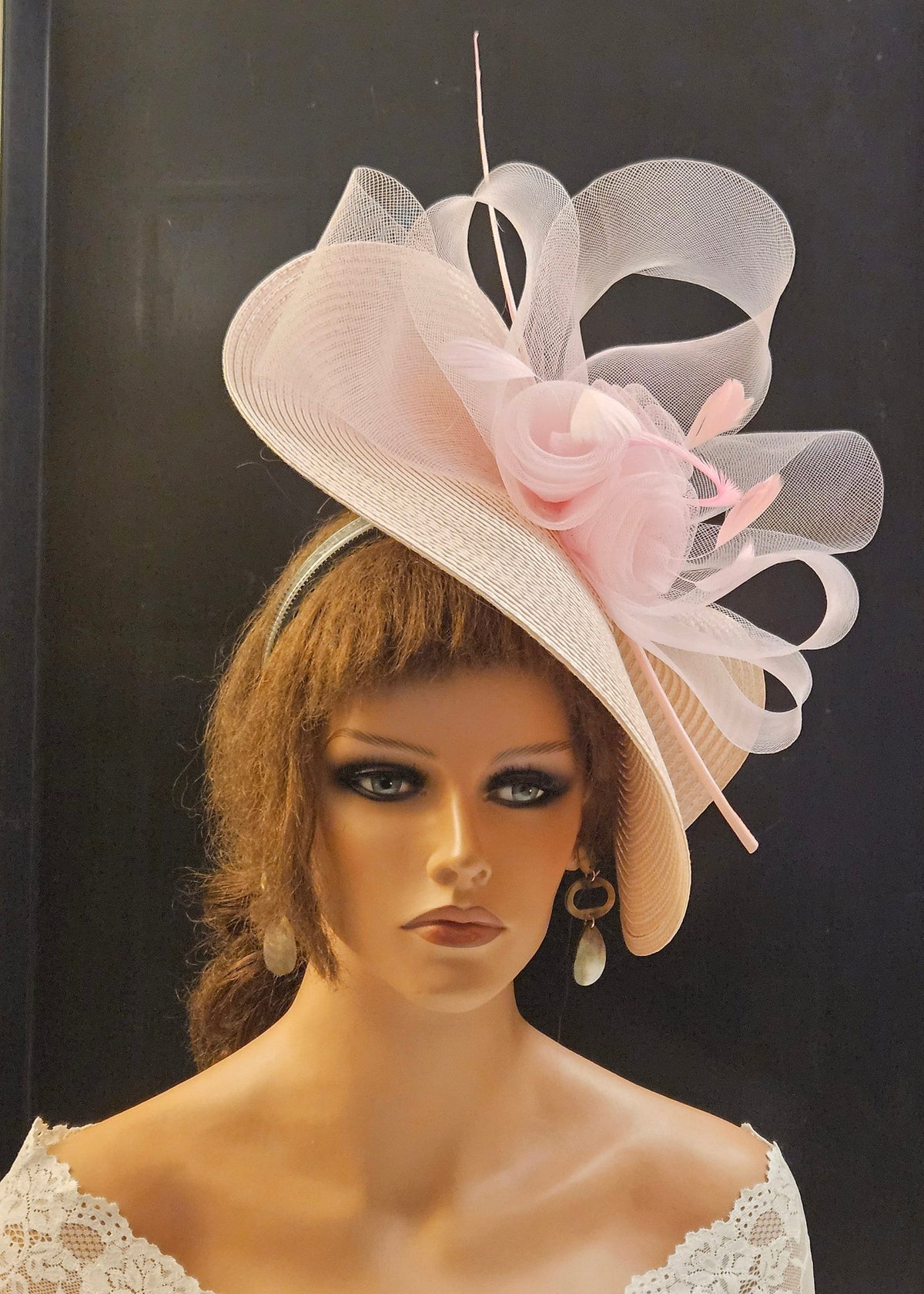 Pink Fascinator Hat Mother of the bride, Derby, Ascot, Wedding, Cocktail party hatinator
