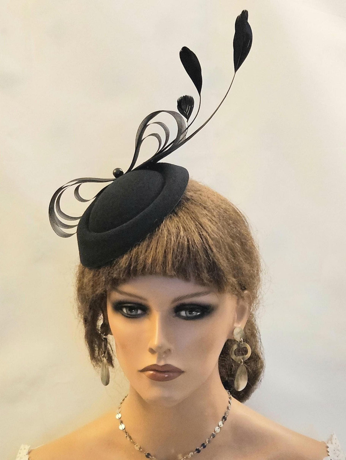 Black fascinator