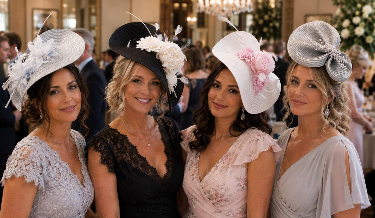 White & Pink Large Fascinator Hat, Mother of the Bride, Ascot Race Day, Wedding Guest, UK made by EleganceFascinator