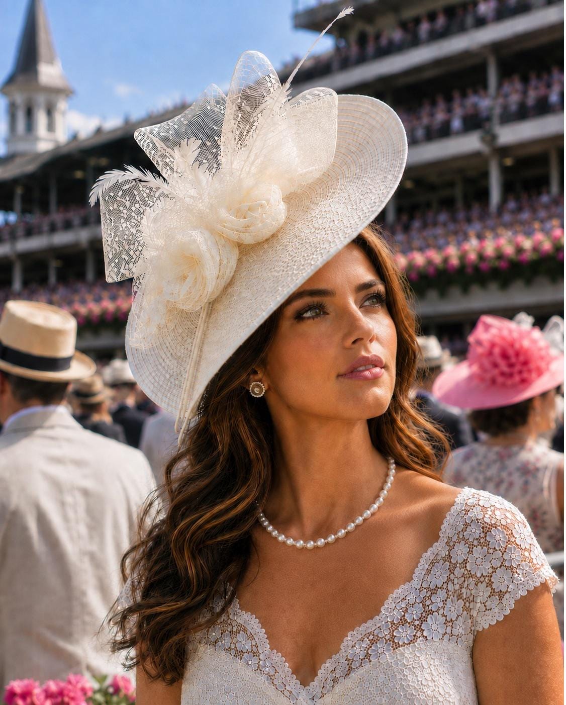 Pink Fascinator Hat Mother of the bride, Derby, Ascot, Wedding, Cocktail party hatinator