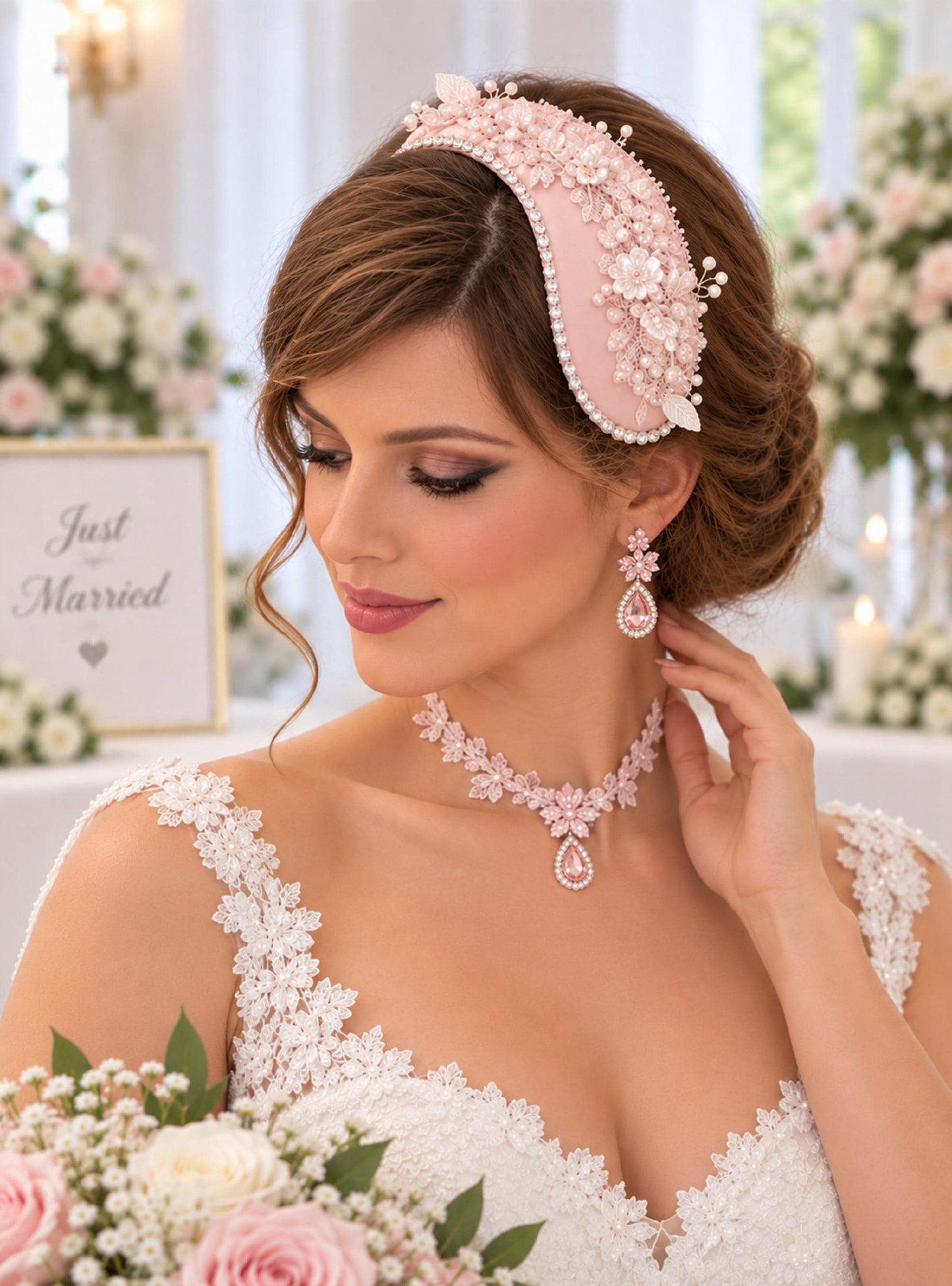 Bridal hat fascinator Blush pink, White,Ivory Wedding Hat with Birdcage Veil