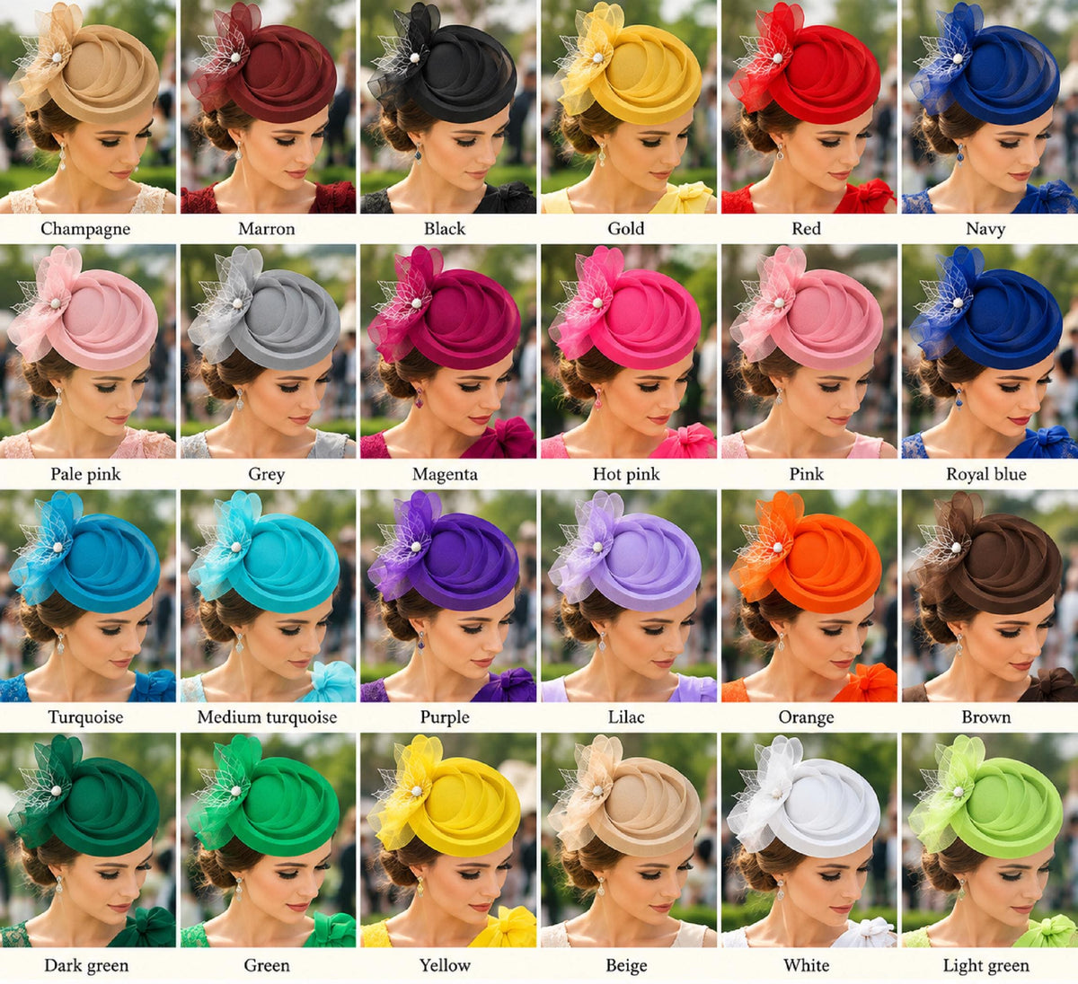 GREEN fascinator Hat 40s 50s Green Felt like pillbox Hat Fascinator Green hatinator, Race Cocktail, Ascot, Cocktail Hat Wedding headpiece '
