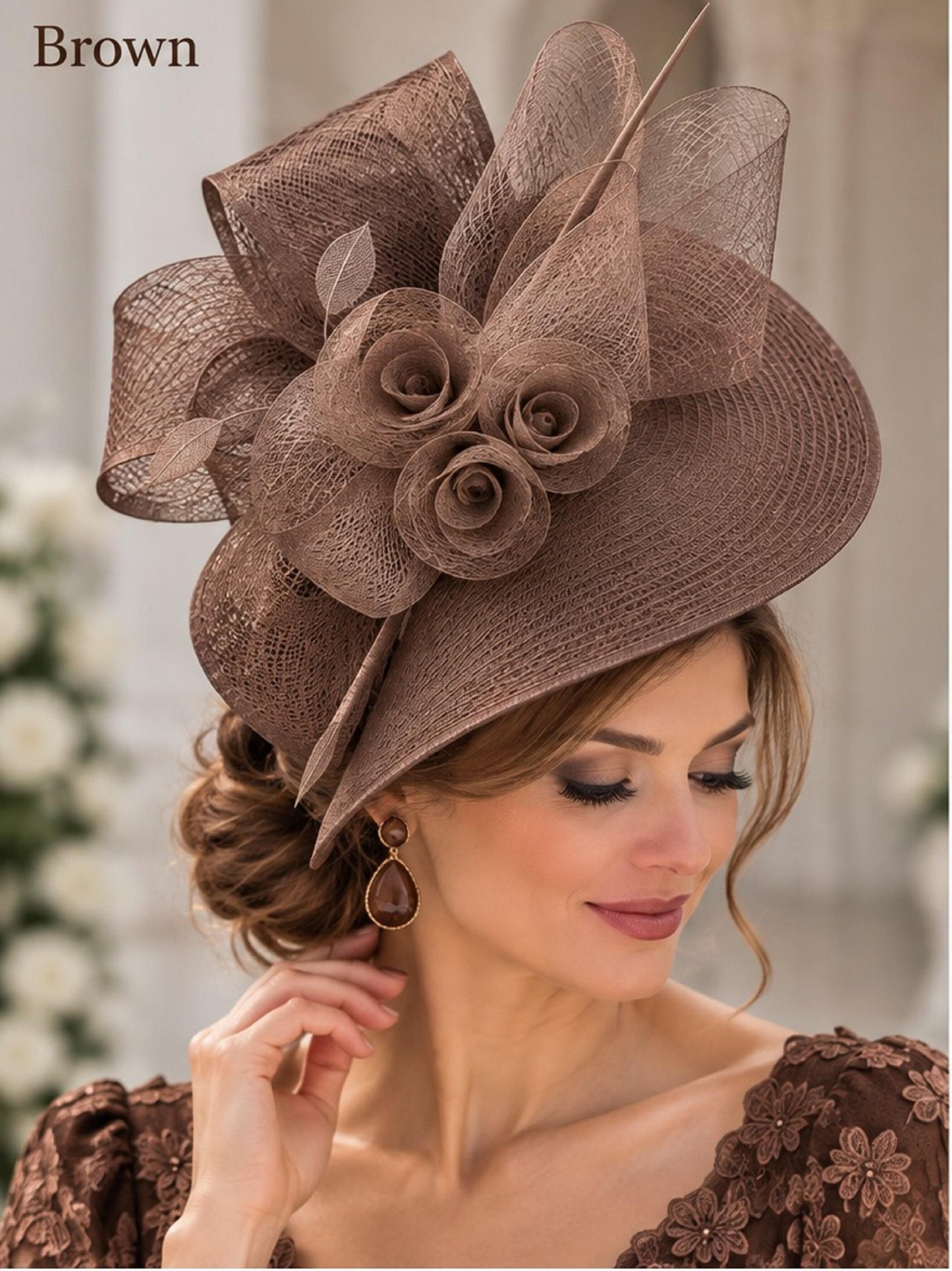 Red and Black Fascinator Hat: Mother of the Bride, Royal Ascot,Wedding, Kentucky, Christening, Cocktail hatinator