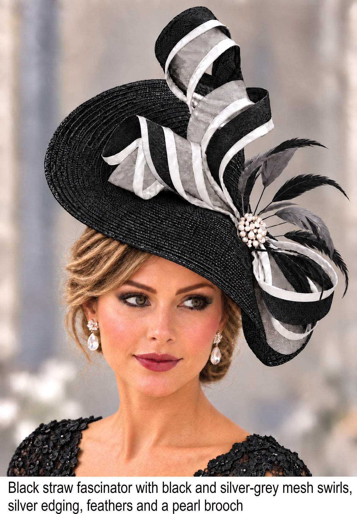Fascinator Hat : Ascot Race Wedding Headpiece Mother of the bride Hat Fascinator Pink,Blue,Purple,Yellow,Black, Red - Custom colours